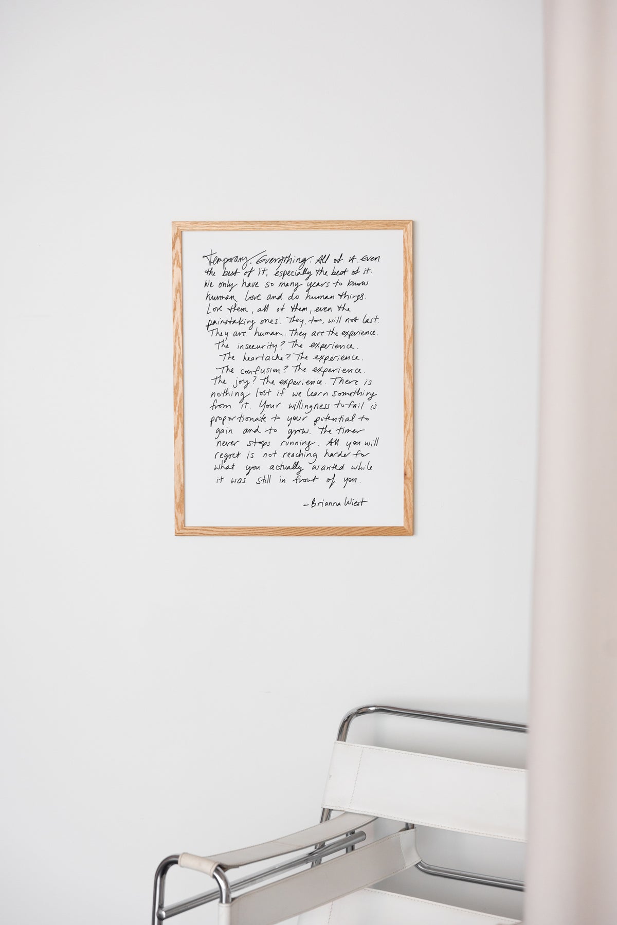 'Everything Is Temporary' Print