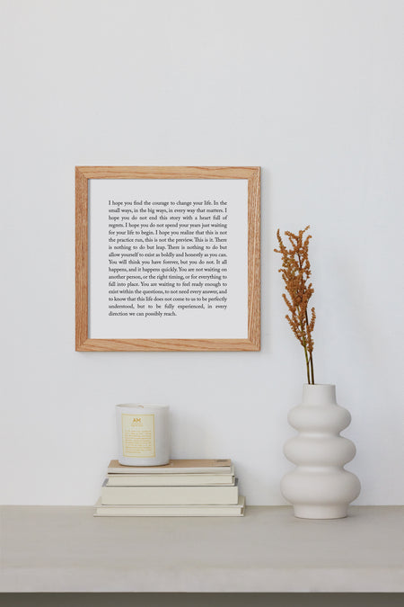I Hope You Find Courage—Framed Print - Shop Catalog