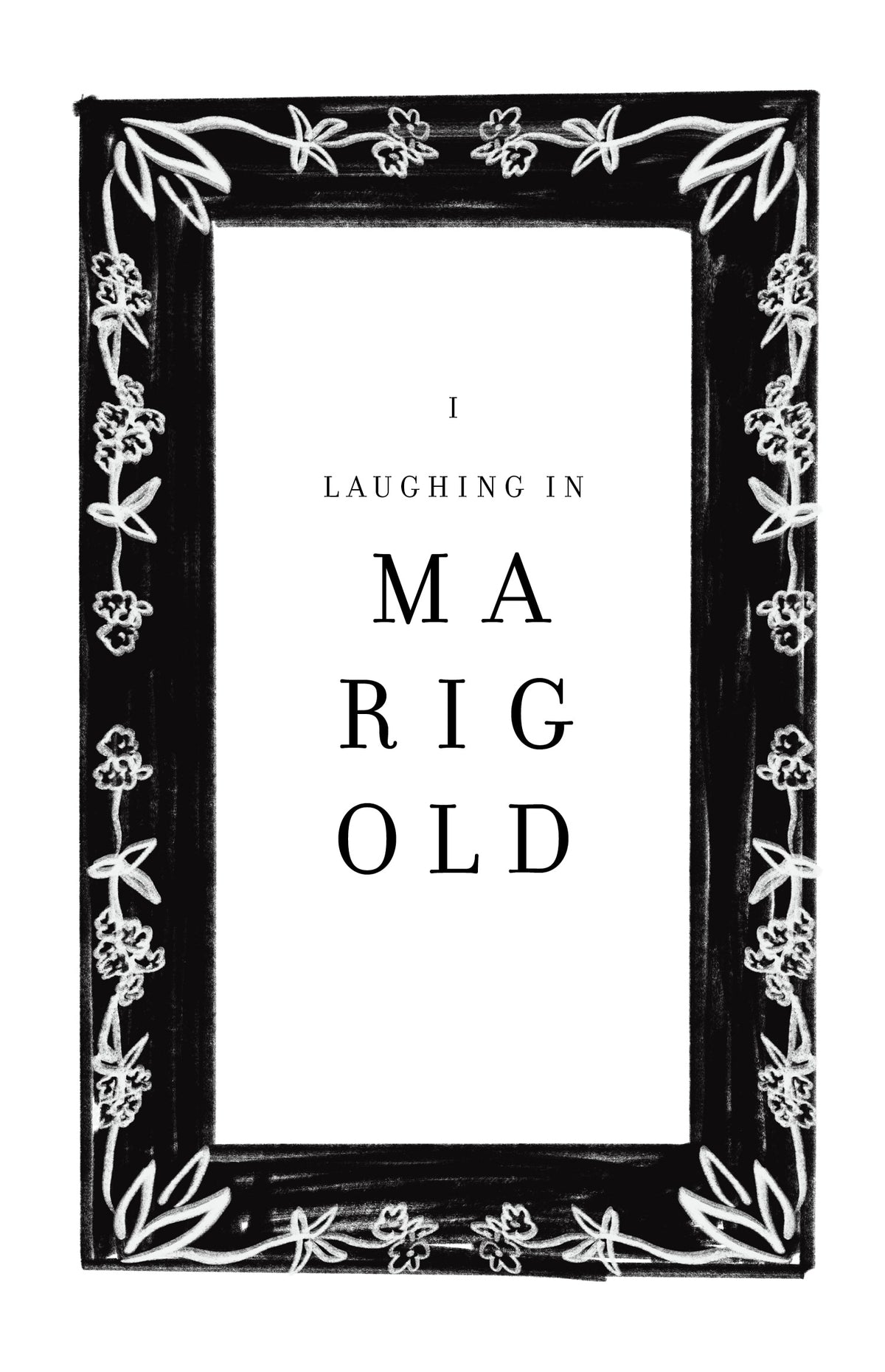 The chapter title is surrounded by a black frame decorated with white flowers and leaves.