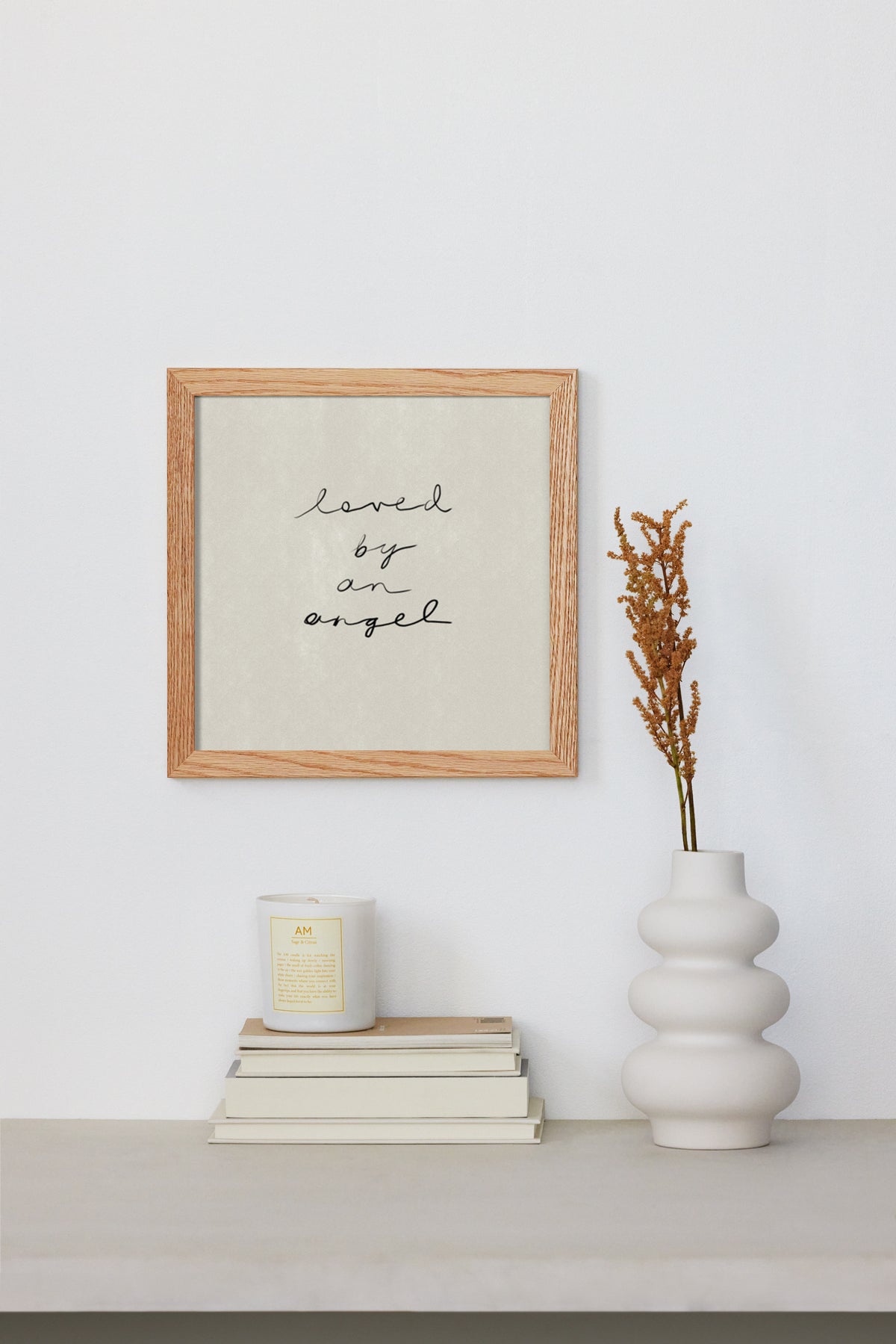 Loved By An Angel Print