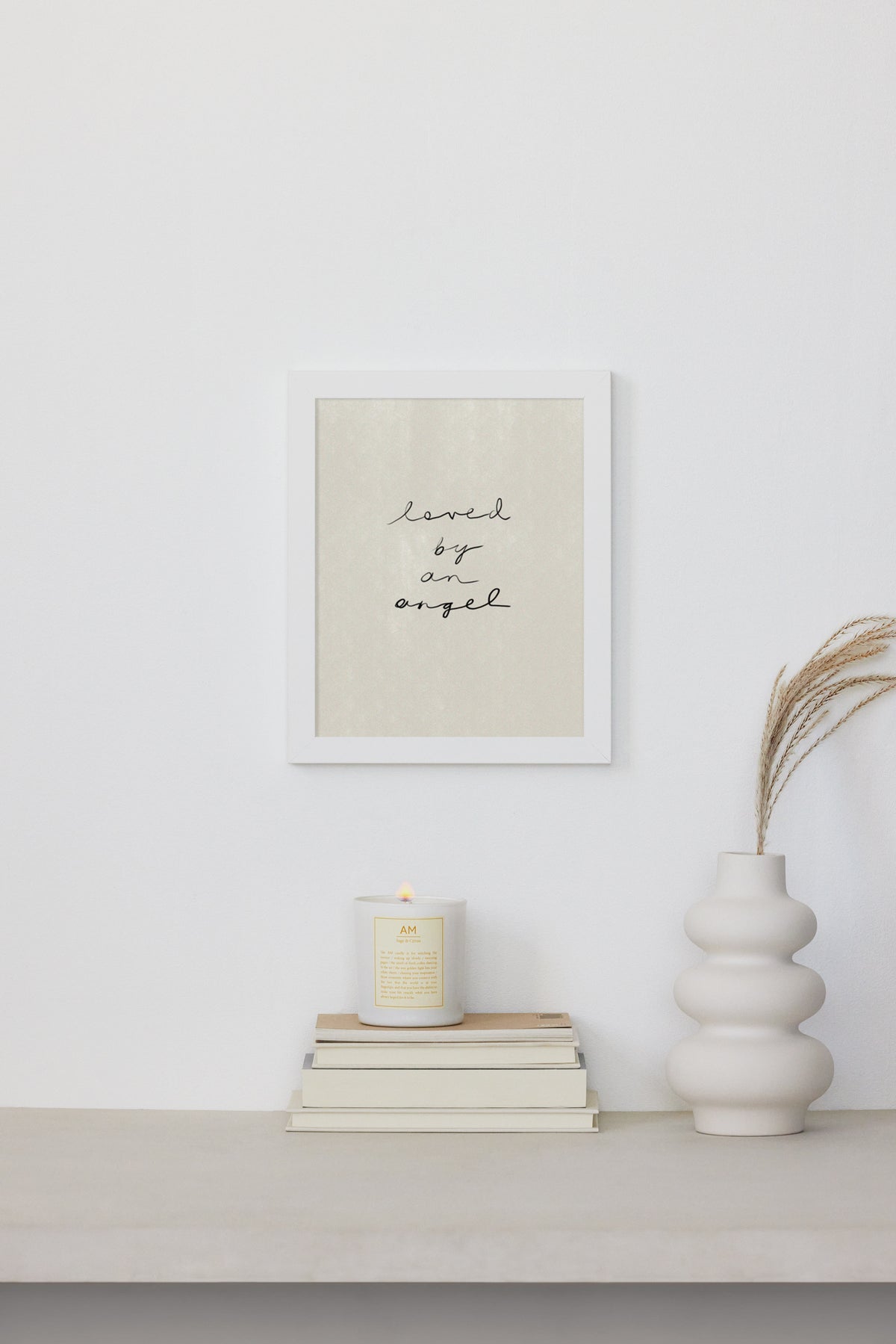 Loved By An Angel Print