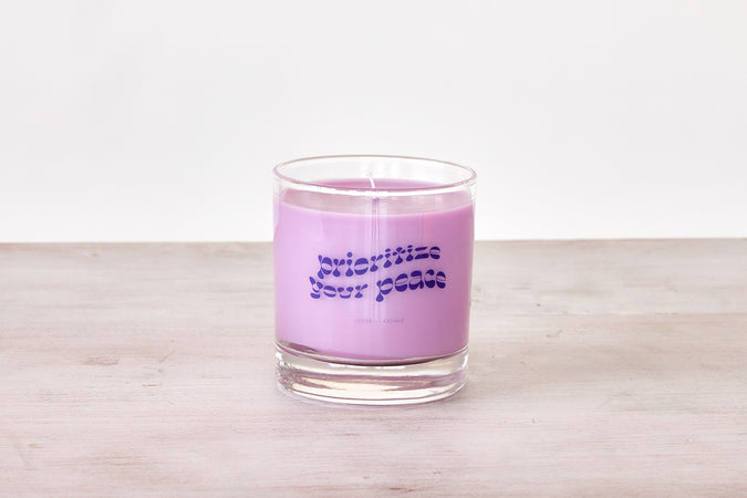 Prioritize Your Peace Candle - Shop Catalog