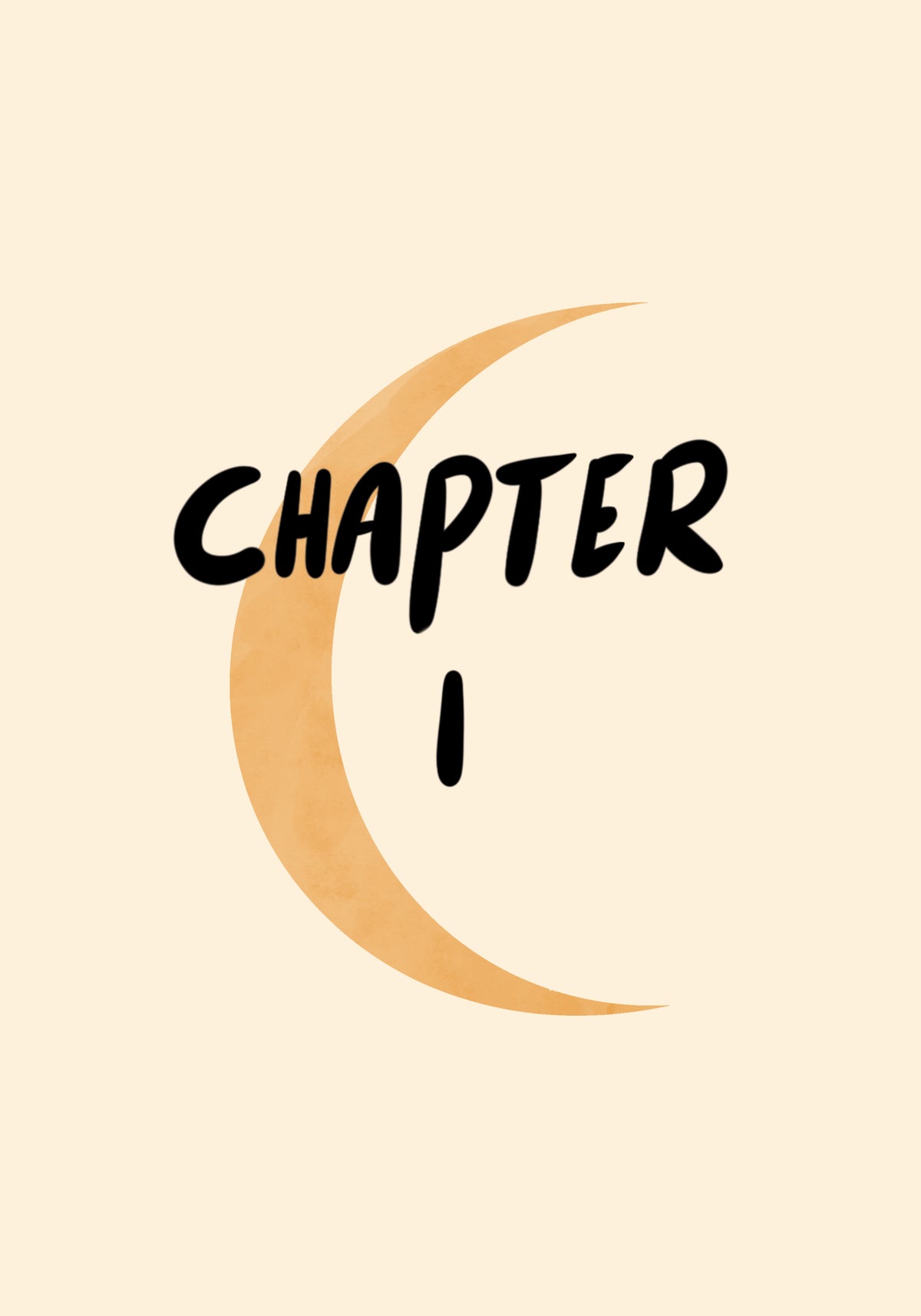 A golden crescent moon curves around the chapter number.
