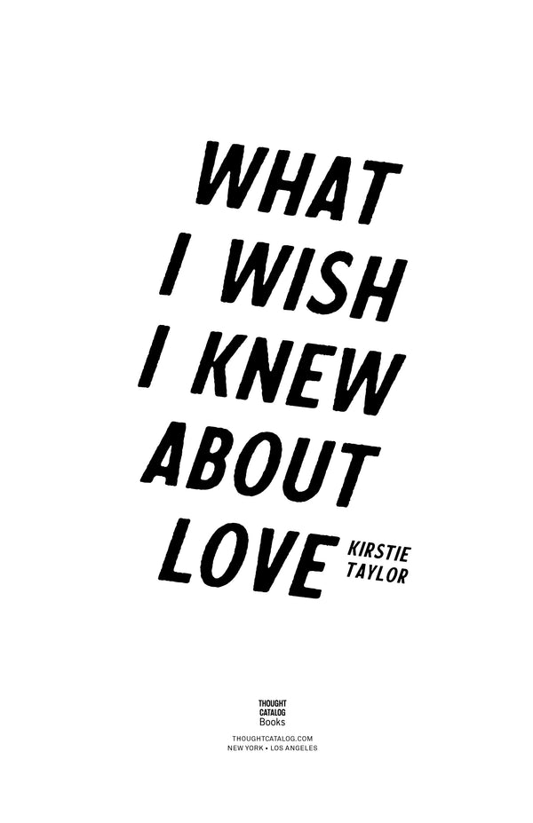 What I wish I knew