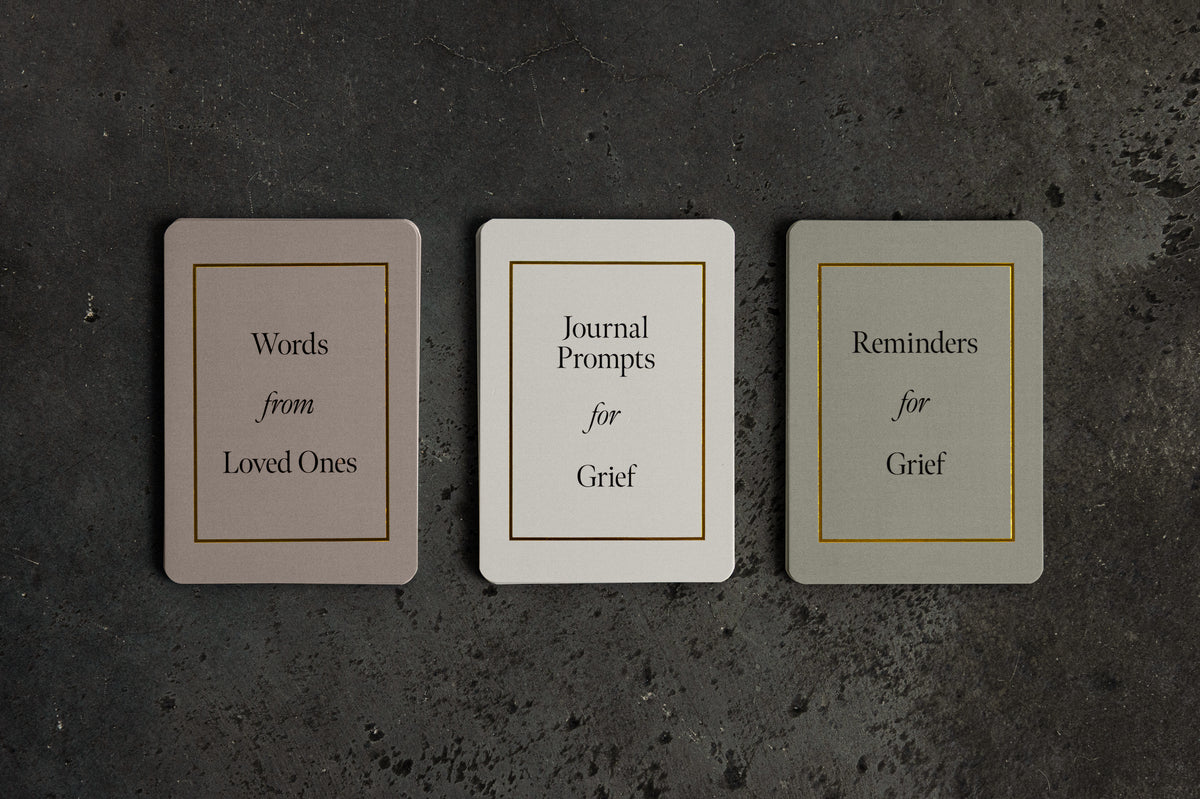 Words for Grief Journaling Cards: Journal Prompts, Reminders, & Messages From Loved Ones