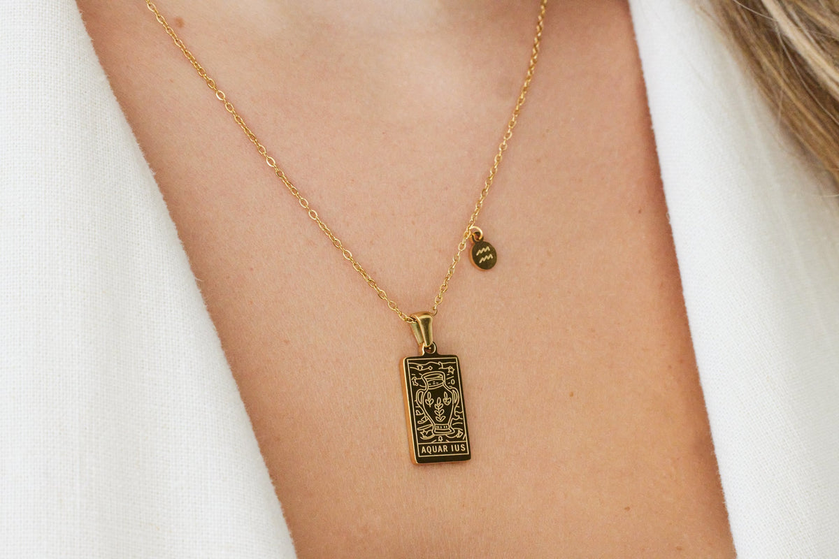 Aquarius Zodiac Necklace