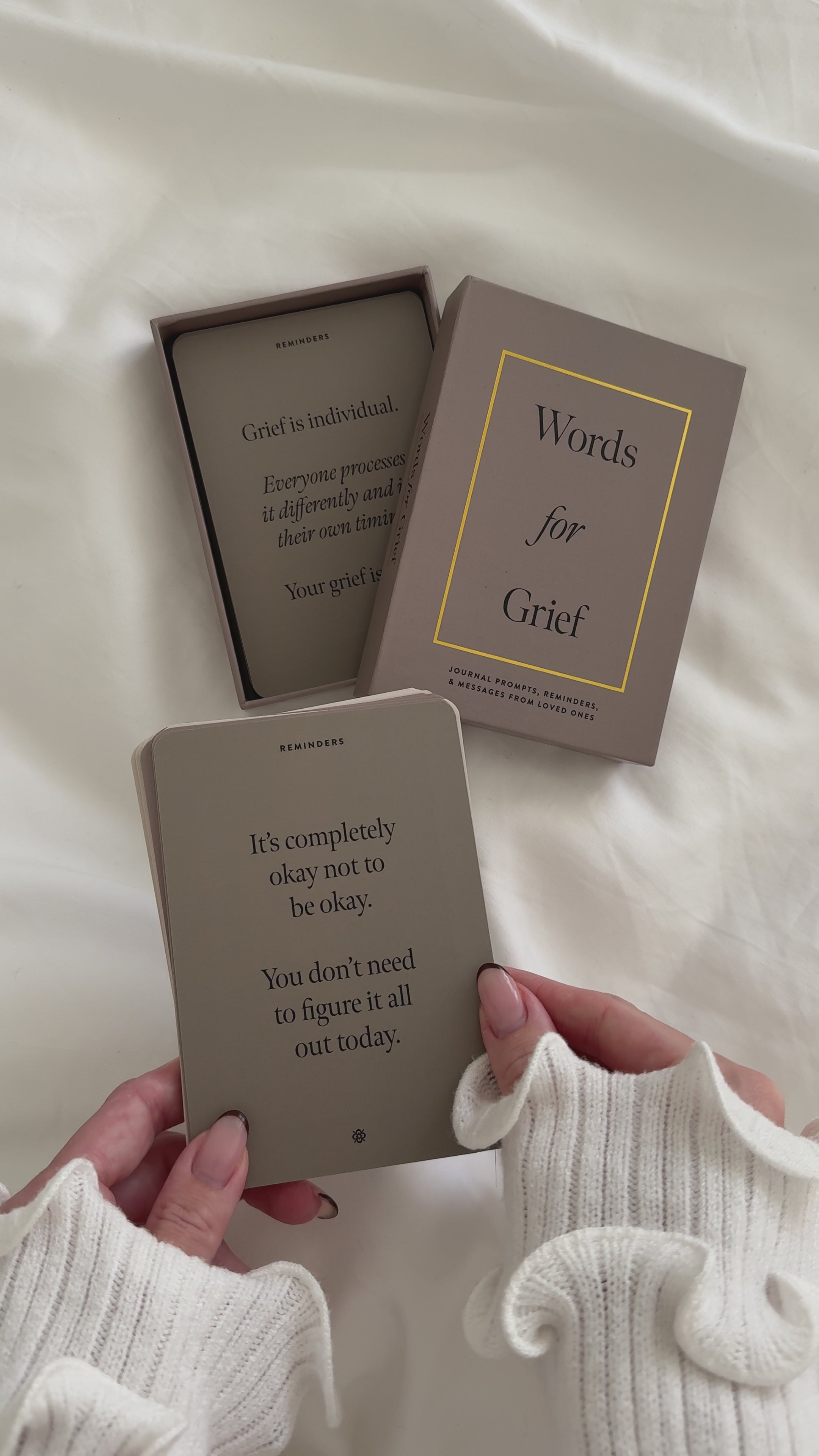 Words for Grief Journaling Cards: Journal Prompts, Reminders, & Messages From Loved Ones