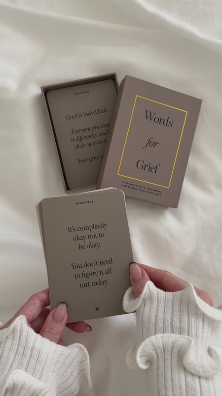 Words for Grief Journaling Cards: Journal Prompts, Reminders, & Messages From Loved Ones - Shop Catalog