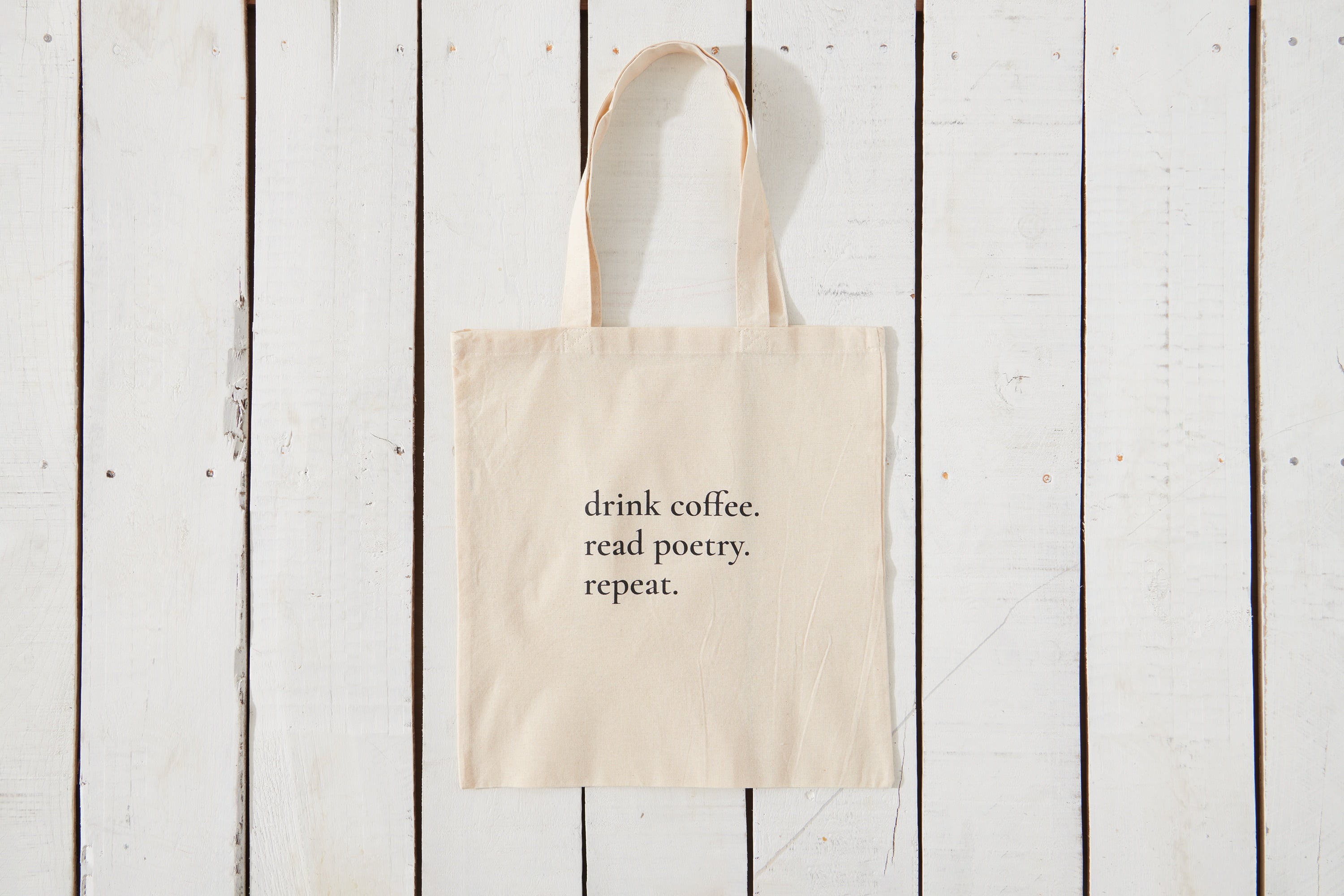 Drink Coffee. Read Poetry. Repeat. Tote