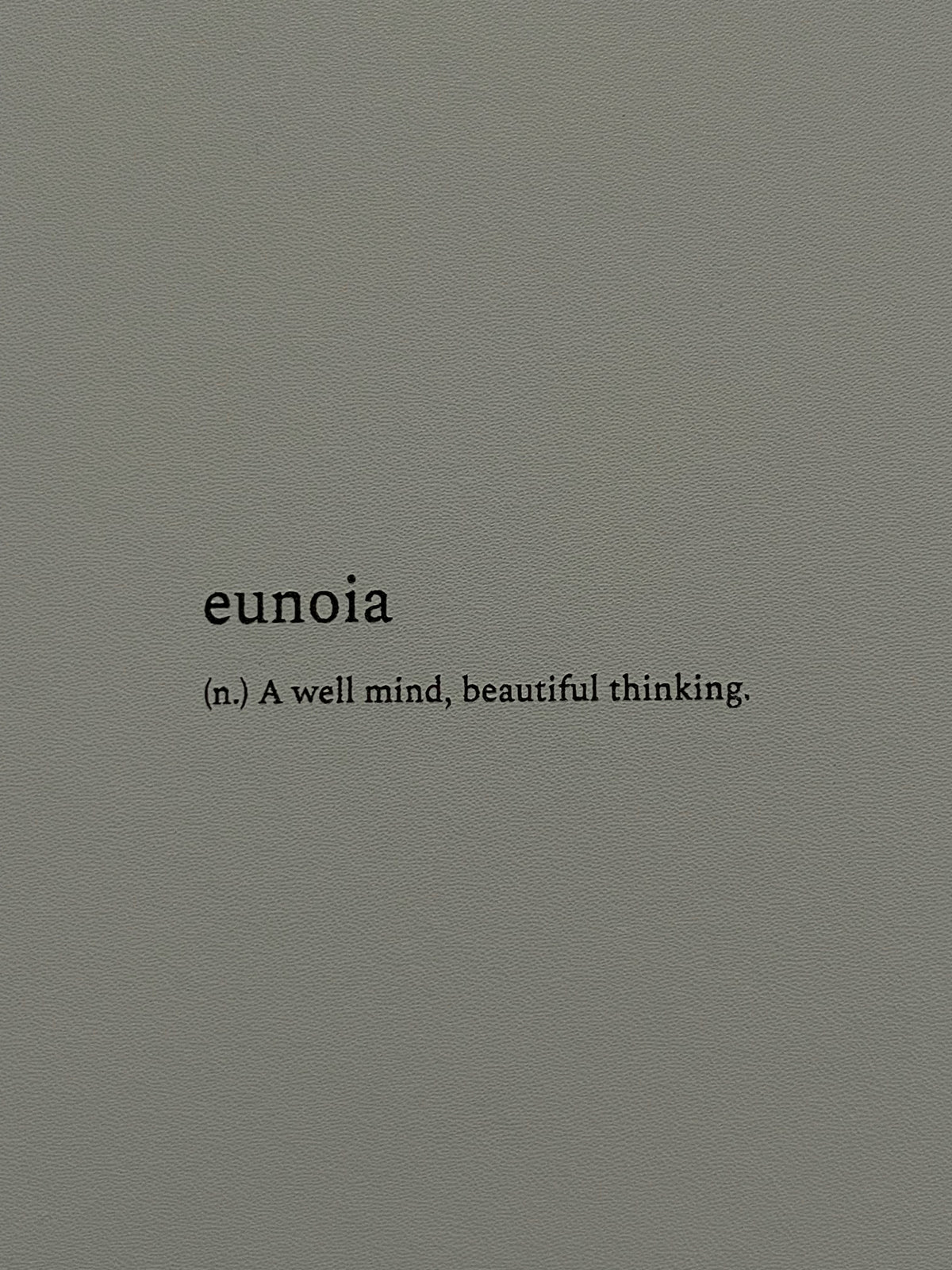 Eunoia Notebook