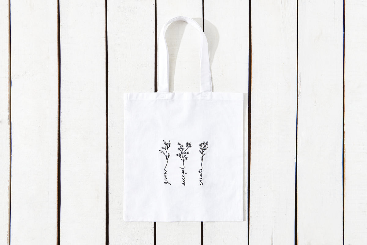 Grow, Accept, Create Tote