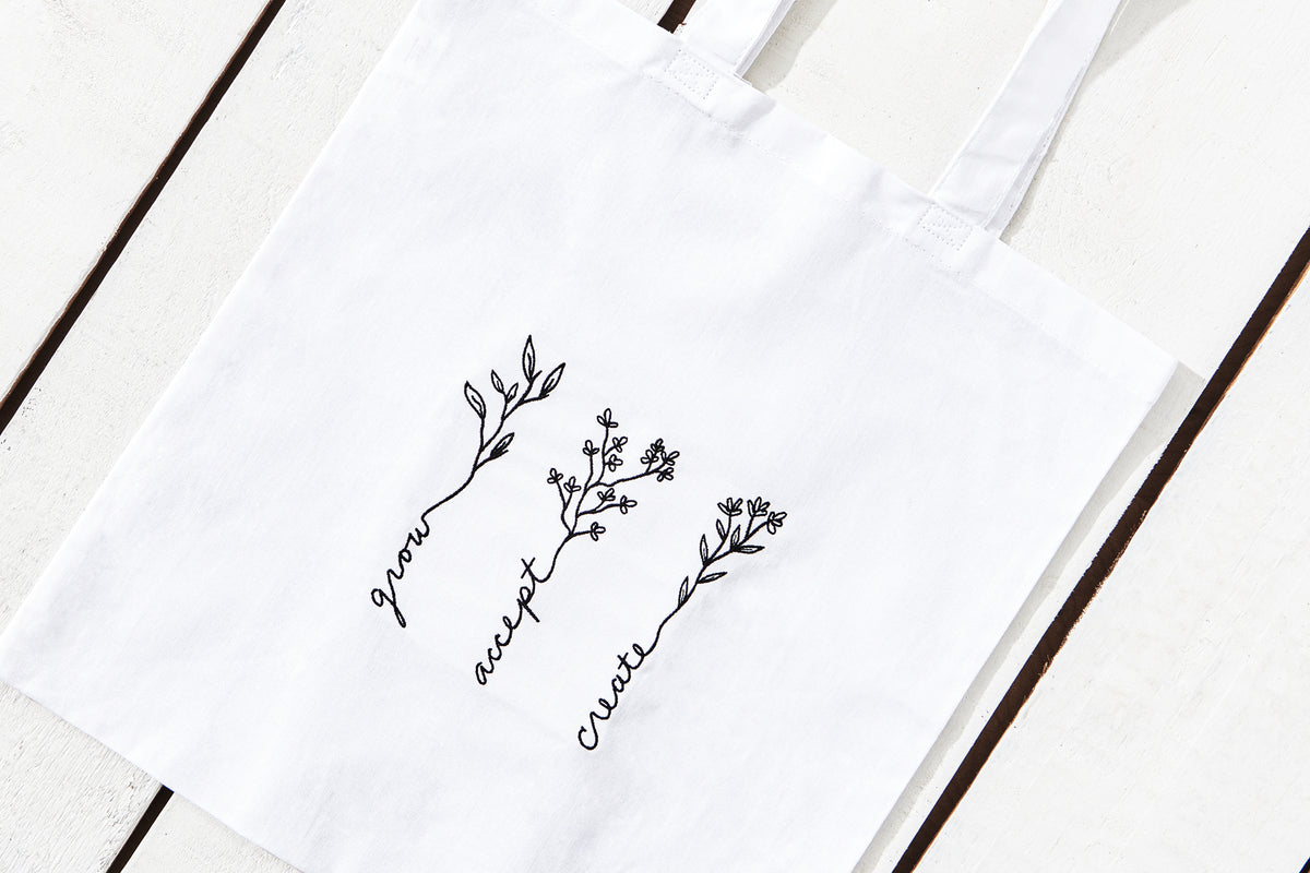 Grow, Accept, Create Tote