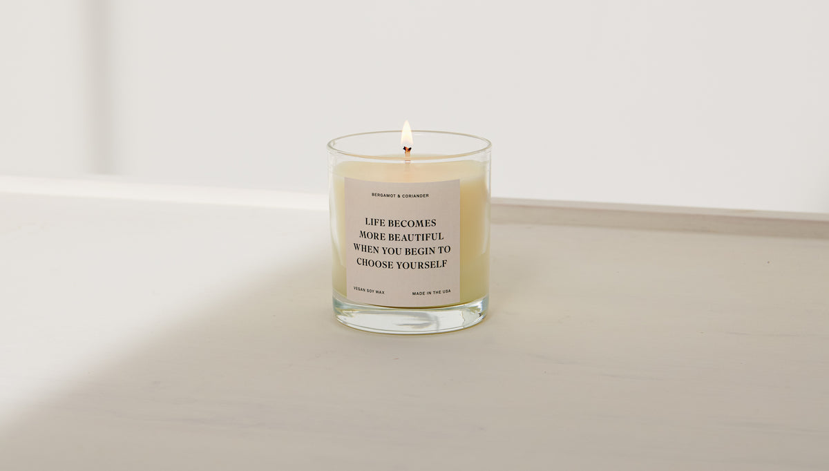 Life Becomes More Beautiful Candle