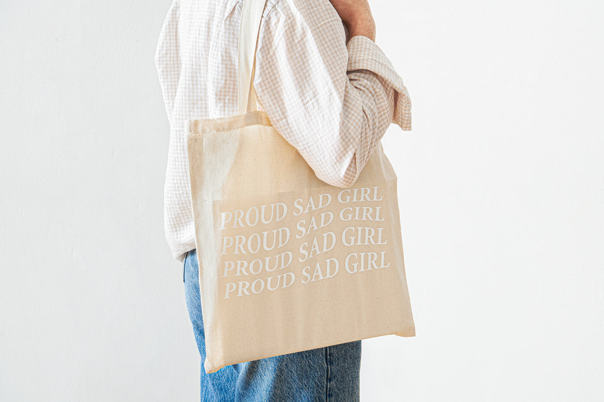 Michaela Poetry Proud Sad Girl Tote