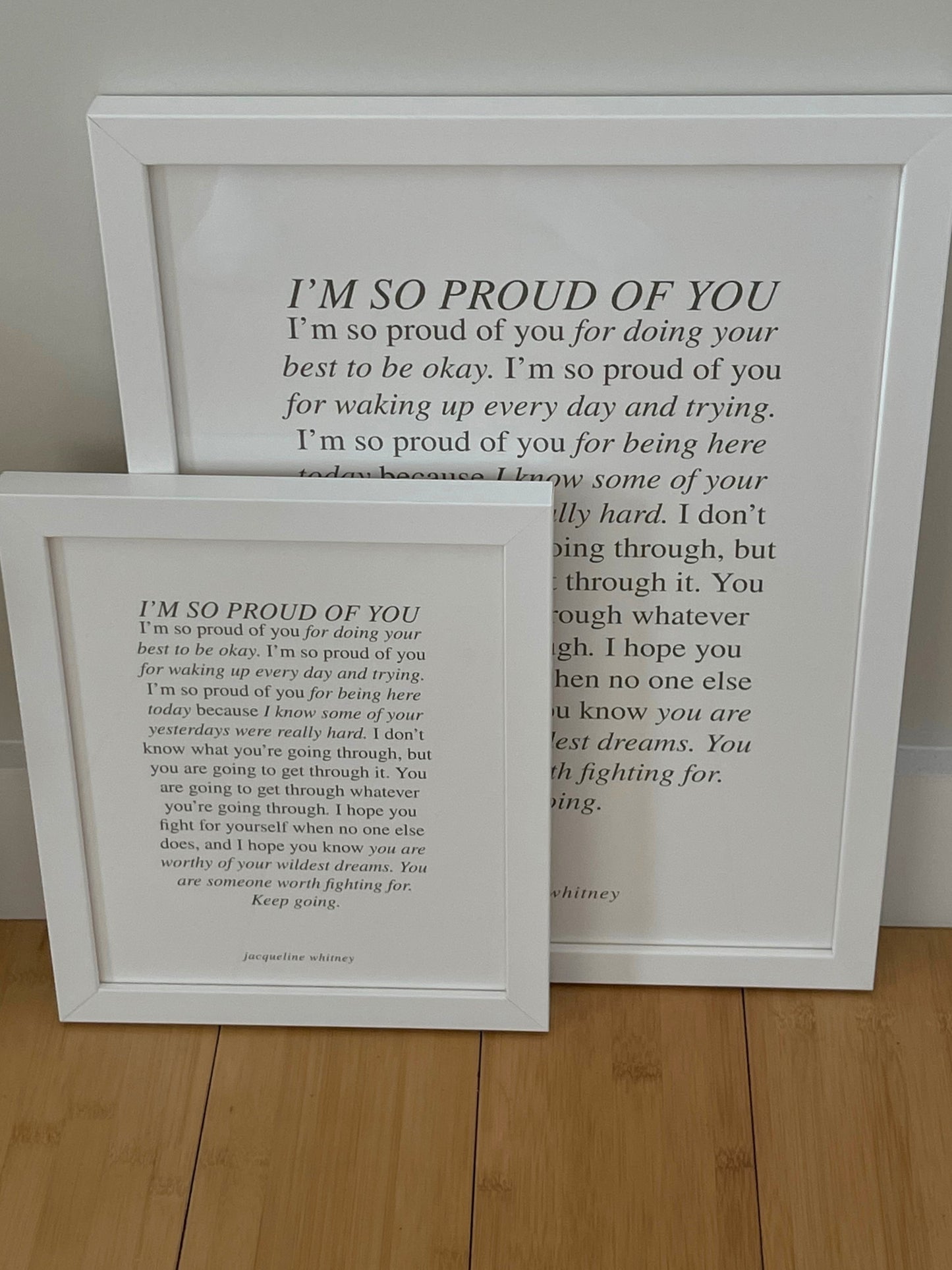 So Proud Of You Framed Print [TEST]