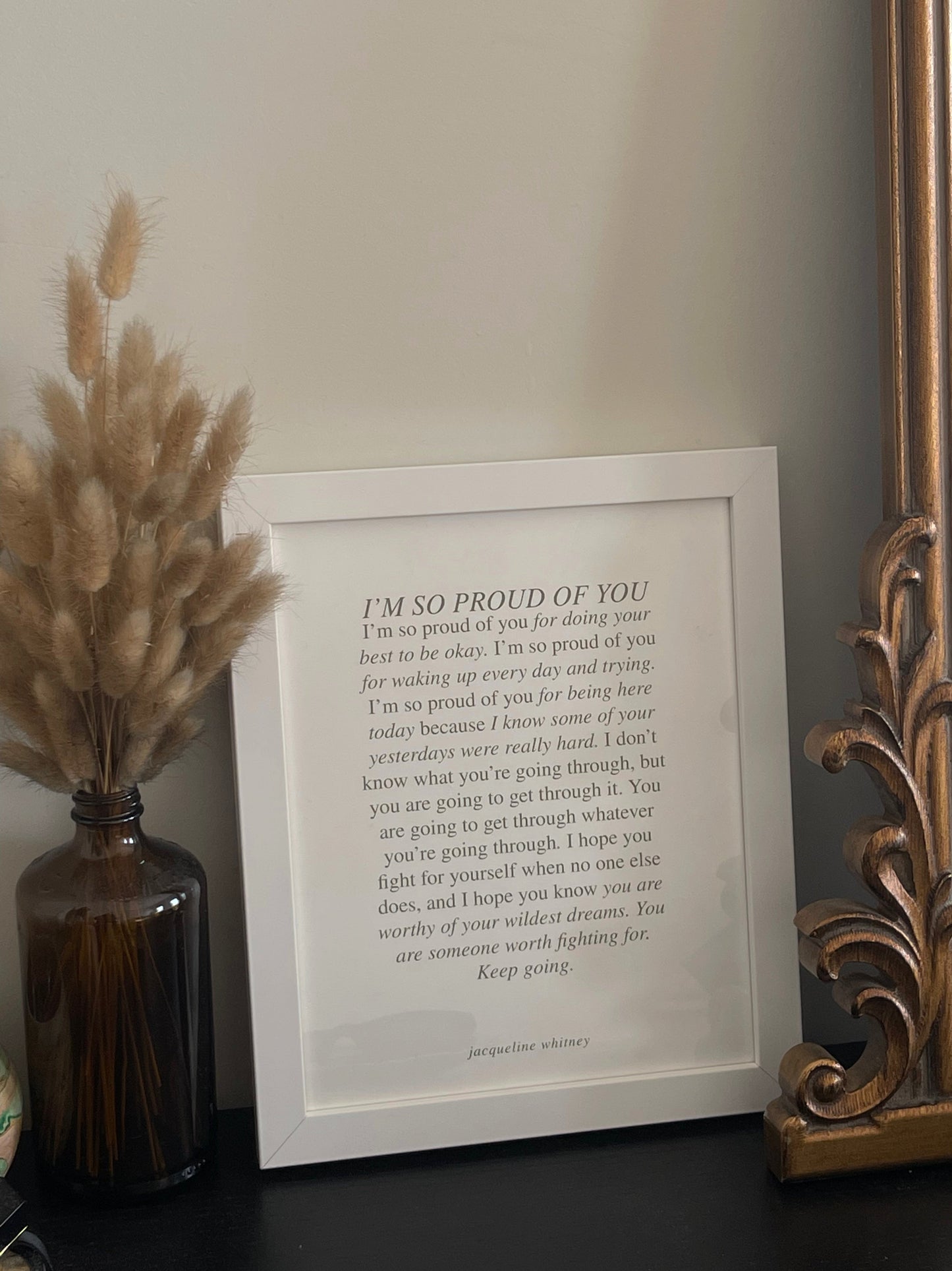 So Proud Of You Framed Print [TEST]