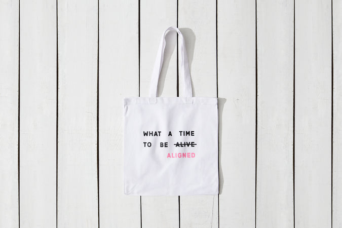 What a Time to Be Aligned Tote - Shop Catalog