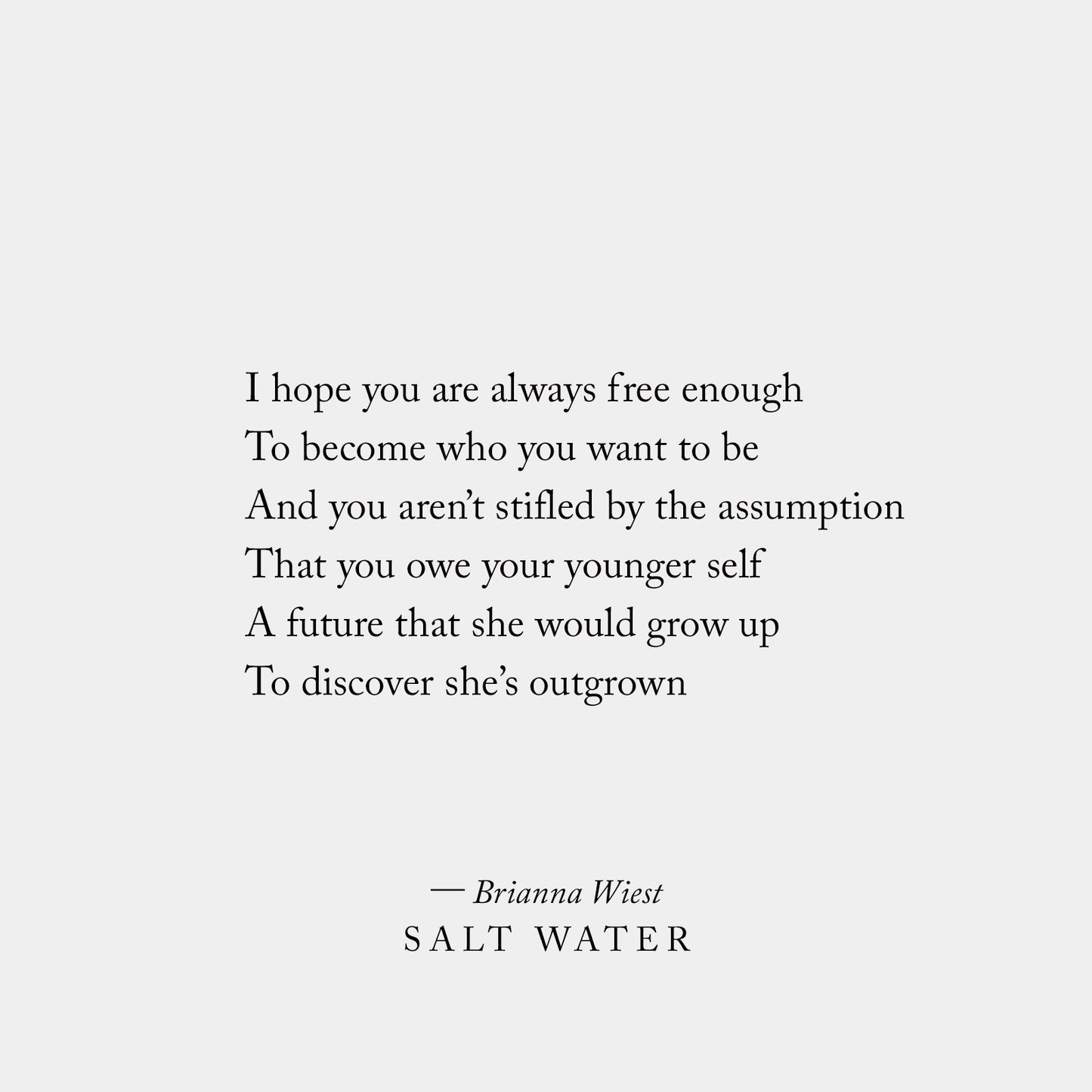 Salt Water