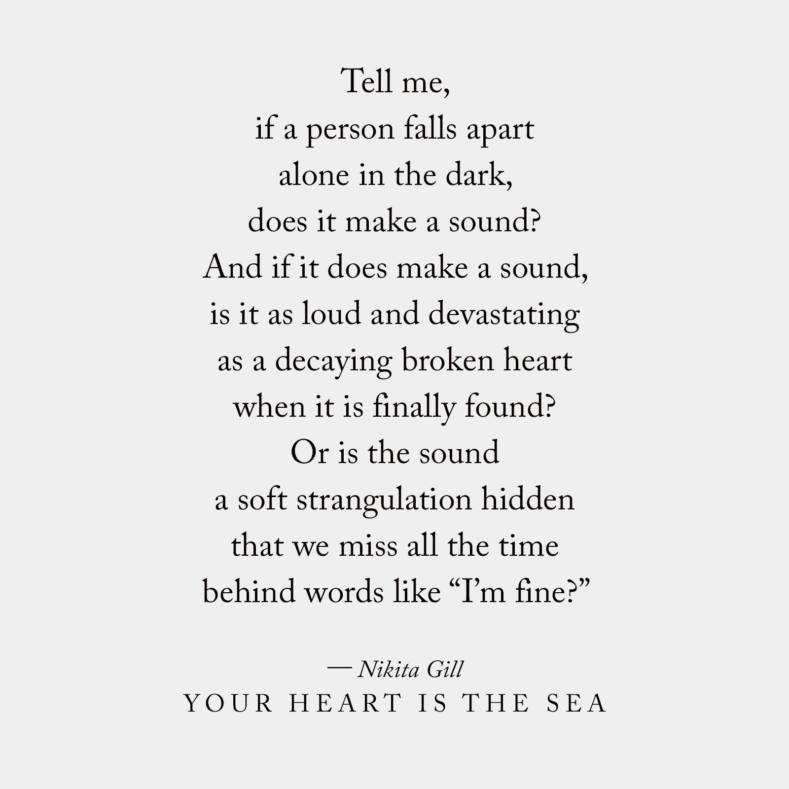 Nikita Gill Your Heart Is The Sea