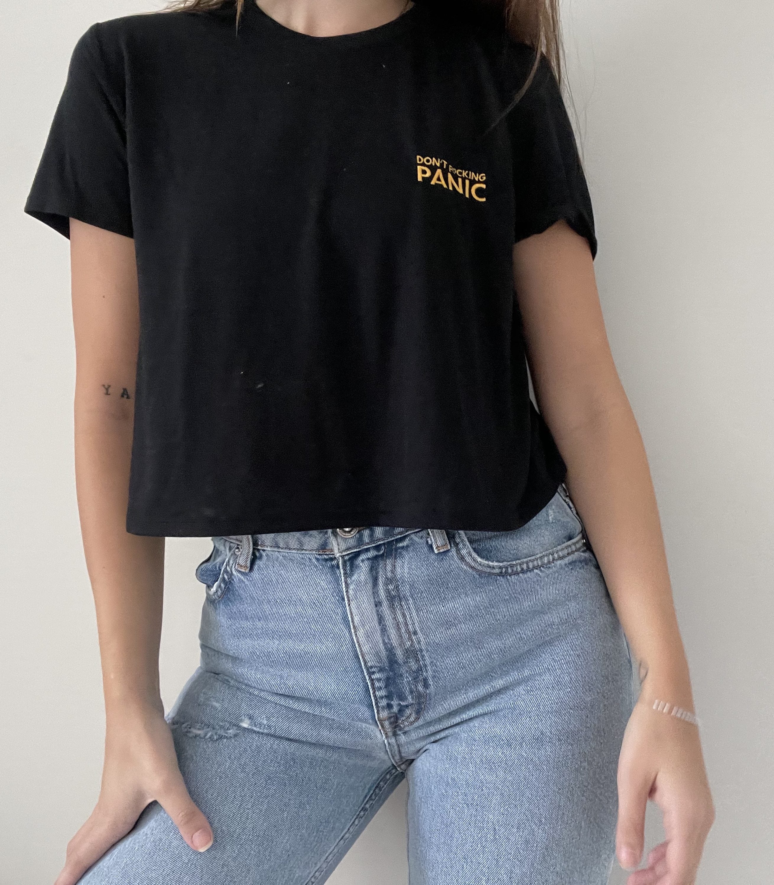Don't F*cking Panic Crop Top by Kelsey Darragh | Shop Catalog